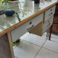 میز کامپیوتر ۱۲۰ عرض ۶۰ فلز mdf