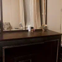 تخت خواب  دو نفره با دو عدد پا تختی ومیز آرایش|تخت و سرویس خواب|اصفهان, شاهزاده ابراهیم|دیوار