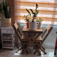 میز و صندلی چوبی ناهارخوری نو
