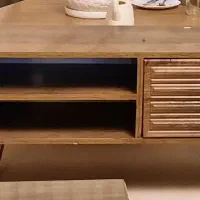 میز تلوزیون قهوه ای روشن