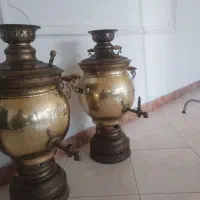 سماور برنجی بزرگ|کلکسیون اشیاء عتیقه|چهارباغ, |دیوار