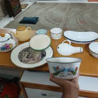 ظروف لعابی عتیقه ، قدیمی ، آنتیک