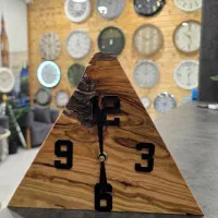 ساعت رومیزی چوبی