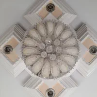 لوستر کریستال کنترل دار|لوستر و چراغ آویز|اصفهان, درب سیبه علیا|دیوار