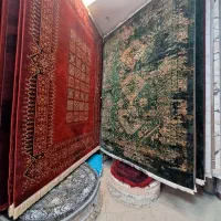 فرش سنتی ایران سبز با برکت نگارین مدل باستان|فرش|مشهد, امیر المومنین|دیوار