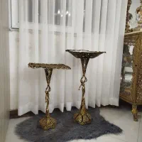میوه خوری برنز پایه دار-شیرینی خوری برنز پایه دار|ظروف سرو و پذیرایی|تهران, مسعودیه|دیوار