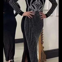 لباس مروارید دوزی فری سایز