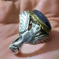 انگشترنقره شجر قائن کلکسیونی سنگین وزن|جواهرات|کرمانشاه, |دیوار