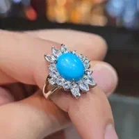 انگشتر نقره و نگین + ارسال داریم