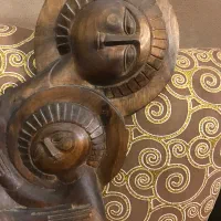 مجسمه چوبی قدیمی ۵۸ سانتی