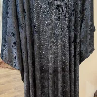 پیراهن مخمل بلند طرح ورساچه