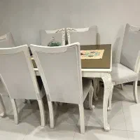 مبل ۷ نفره و میزغذاخوری ۶ نفره و‌ میز تلوزیون|مبلمان خانگی و میز عسلی|تهران, شهرک خرازی|دیوار