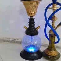 دو عدد قلیان برنجی
