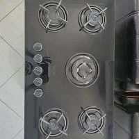 گاز رومیزی صفحه ای ۵ شعله سالم