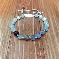 دستبند و گردنبند سنگ مورگانیت اصل