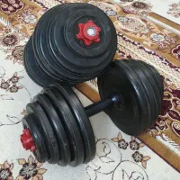 جفت دمبل متغیر20 کیلویی بامهره فلزی فروش ویژه