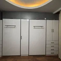 کمددیواری وتخت کمجا ومیز کامپیوتر مدل j5 طوسی کشو|تخت و سرویس خواب|تهران, کیانشهر|دیوار