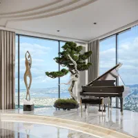 183متر . ویو ابدی بدون مشرف . تک واحد . سازه VIP