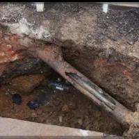 کنده کاری نشتی لوله کابینت