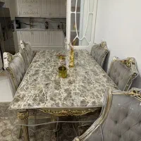 مبل سلطنتی ۹ نفره و میز نهارخوری ۶ نفره|مبلمان خانگی و میز عسلی|شهر بابک, |دیوار