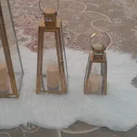 ۳ عدد فانوس تزئینی سالم با شمع و خز