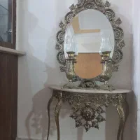 ایینه شمعدان برنز