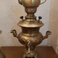 ظرف ظروف اشپزخونه  ساعت  قابلمه سماور ذغالی قدیمی