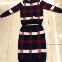 بلوزدامن بافت سایز ۳۶تا۴۰ نوو شیک ودامن پلیسه مخمل