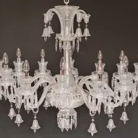 لوستر لاینر ۱۲ شاخه باکارات بلوری|لوستر و چراغ آویز|تهران, بهارستان|دیوار