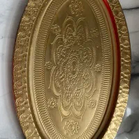 سینی طلایی بیضی