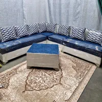 مبل راحتی 7 نفره / به همراه جلو مبلی و کوسن