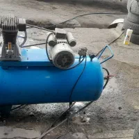 پمپ باد ۲۵۰ لیتری متور ایتالیا تازه تعمیر ب ضمانت|ابزارآلات|دیواندره, |دیوار