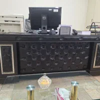 میز کار مدیریتی و نیم ست به همراه جلو مبلی