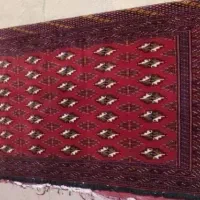 چندعددپشتی خالی شده دستباف ترکمن قرمز لاکی