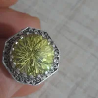 انگشتر نقره نگین سترین