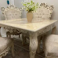 میز نهار خوری 4نفر سلطنتی چوب راش