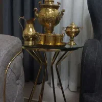 سماور برنجی با میز