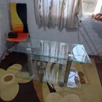 میز تلویزیون شیشه ای سالم