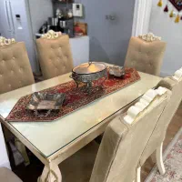 مبل ۷ نفره و میز ناهار خوری ۶ نفرا و میز عسلی|مبلمان خانگی و میز عسلی|آمل, |دیوار