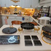 سرویس ظروف پذیرایی سنگ مرمر طبیعی