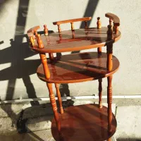 میز تلفن چوبی