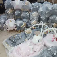 مکرمه ای و مخملی سیسمونی پونی و دستگاه پرکن