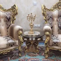 مبل سلطنتی درحدنونو ورق طلا