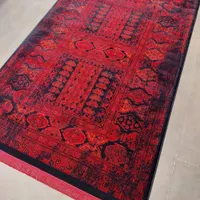 فرش لاکی مشکی ذغالی گبه سنتی