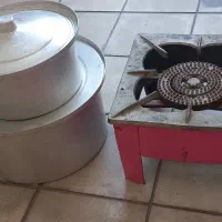 پلوپز و قابلمه و تشت آلومینیومی
