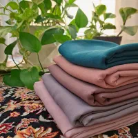 روسری کرپ حریر تک رنگ