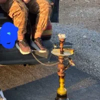 قلیان چوب گردو دوسیب ۱۰ ساله