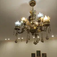 لوستر ۳شاخه ۶شعله|لوستر و چراغ آویز|مشهد, نیروی هوایی|دیوار