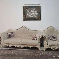 مبل هفت نفره کاملا سالم همراه با بوفه وجلومبلی|مبلمان خانگی و میز عسلی|آمل, |دیوار