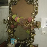 اینه وشمعدان برنز